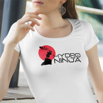 Monster Gardens Hydro Ninja (for white t-shirt) - WOMENS V-Neck