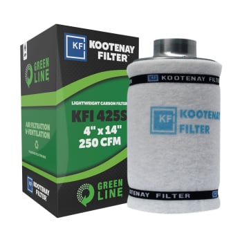 KFI 425S Green Line Carbon Filter, 4 in x 14 in -  250 CFM