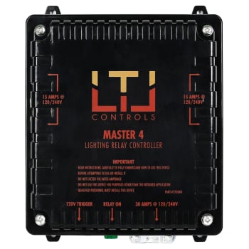 LTL Master 4 Lighting Relay Controller, without Timer (120V & 240V Universal Plug)