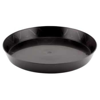 Premium Plastic Saucer, 10 in - Black