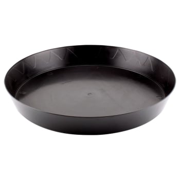 Premium Plastic Saucer, 14 in - Black