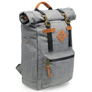 Revelry Supply The Drifter - Rolltop Backpack, Crosshatch Gray - Front