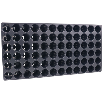 Seed Cell Plug Insert Tray, 72 cells - 10 in x 20 in - Round Holes Front view