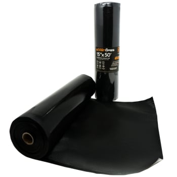 Symbys StashRoll –  Vacuum Seal Roll, All Black - 15 in x 50 ft