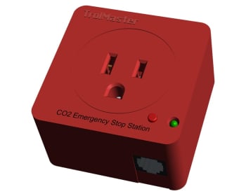 TrolMaster CO2 Emergency Stop Station with Cable Set, DSE-1