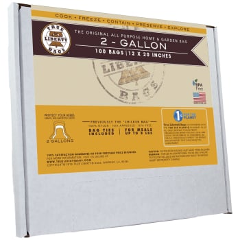 True Liberty 2 Gallon Bags, 12 in x 20 in (Pack of 100)
